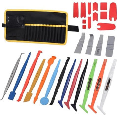 Winjun Car Film Wrap Stick Micro Mini squeegee komplekts ar mikrošķiedras malu folijas uzstādīšanas instrumentam