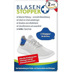 BLASENSTOPPER - apavu tulznas plāksteris | 2 papēža aizbāžņi | Lai novērstu tulznas un spiediena punktus sporta apaviem, pārgājienu zābakiem, darba apaviem un ikdienas apaviem