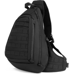 HUNTVP taktiskā militārā krūšu mugursoma Crossbody Bag Molle mugursoma liela klēpjdatora dienas mugursoma kempingam riteņbraukšana izjādes medības