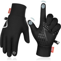 Benirap Fahrradhandschuhe Herren Damen Warme Winterhandschuhe Wasserabweisende Touchscreenhandschuhe Winddichte Laufhandschuhe rutschfeste Sporthandschuhe zum Laufen, Radfahren, Klettern