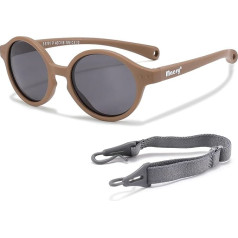 Maesy bērnu saulesbrilles 0-2 gadiem - UV400 polarizēta aizsardzība - elastīgs un lokans rāmis - regulējama elastīga lente - drošas un ērtas bērnu saulesbrilles - apaļas - Noah