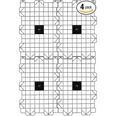 USA SEALING bēniņu grīdas seguma uzglabāšanas sistēma, palešu dēļi bēniņiem, viegli uzstādāma grīdas sistēma garāžai, jumtam un daudz kam citam, 4 paneļi komplektā - melni