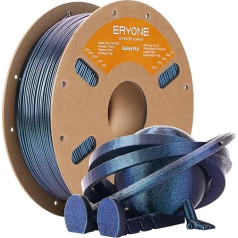 ERYONE Glitter PLA filaments 3D printerim, 1.75mm +/-0.03mm, 1kg, Sirius Mist (zils)