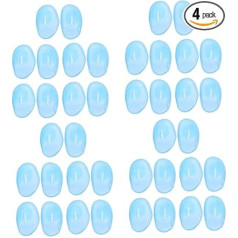 4 komplekti austiņas Ausu aizsardzība Ausu aizsardzība zīdaiņiem Ausu aizsardzība salona ausu aizbāžņiem Matu aksesuāri Ausu aizsardzība Ausu aizsardzības instrumenti frizieriem Silikagels zils 12 gab. * 4