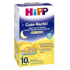 Hipp Gute Nacht Bio-Milch-Getreide Mahlzeit ab 10. Monat, 3er Pack (3 x 500g)