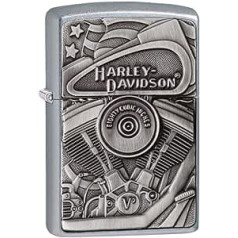 Zippo HD Motor Flag vēja necaurlaidīgs šķiltavas, Street Chrome, viens izmērs