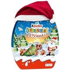 Kinder Surprise & Friends Adventes kalendārs — Adventes kalendārs ar gardiem šokolādes ēdieniem — 1 404 g kalendārs