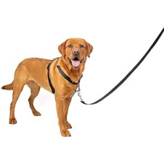 PetSafe 3-in-1 Anti-Pull suņu iejūga plus automašīnas josta - ērta, atstarotāji, iejūga rokturis - izmērs: XS, S, M, L - melns, zils, violets