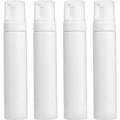 FOMIYES Pack of 4 250 ml Foam Bottle Foam Manufacturer Bottle Shampoo Mass Foaming Hand Soap Bottles Foam Soap Dispenser Made of Plastic Filling Travel Size Travel White Plastic