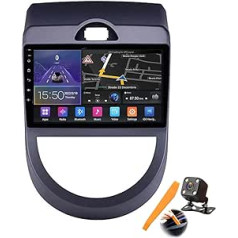 DLYAXFG Android 11.0 Navigācijas automašīnas radio stereo ierīce KIA Soul 2008-2011 Sat NAV GPS raidītājs 9 collu skārienekrāns MP5 multivides video atskaņotājs FM BT uztvērējs ar 4G 5G WiFi DSP Carplay, M150s