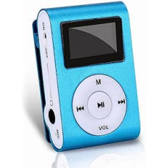 Mini MP3 atskaņotājs, pārnēsājams mūzikas atskaņotājs ar metāla korpusu, Lavalier dizains, digitālais HiFi audio atskaņotājs bērniem, studentiem, sports, skriešana, pastaigas