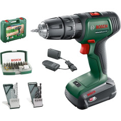 Bosch Home and Garden 06039D4109 Bosch urbis ar āmuru UniversalImpact 18 V (1 akumulators, 18 V sistēma, futrālī), Amazon Edition, 18 V