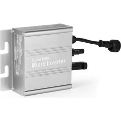 DEWIN Saules mikro invertors, 120 W saules fotoelementu tīkla mikro invertors IP65 ūdensizturīgs MPPT invertors ar līdzstrāvas pieslēgumu DC 10,8 līdz 30 V saules paneļu balkona elektrostacijai