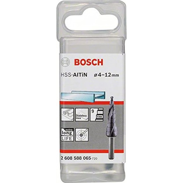 Bosch 2608588065 4/5/6/6/7/8/9/9/10/11/12 mm HSS-AlTiN pakāpju urbji