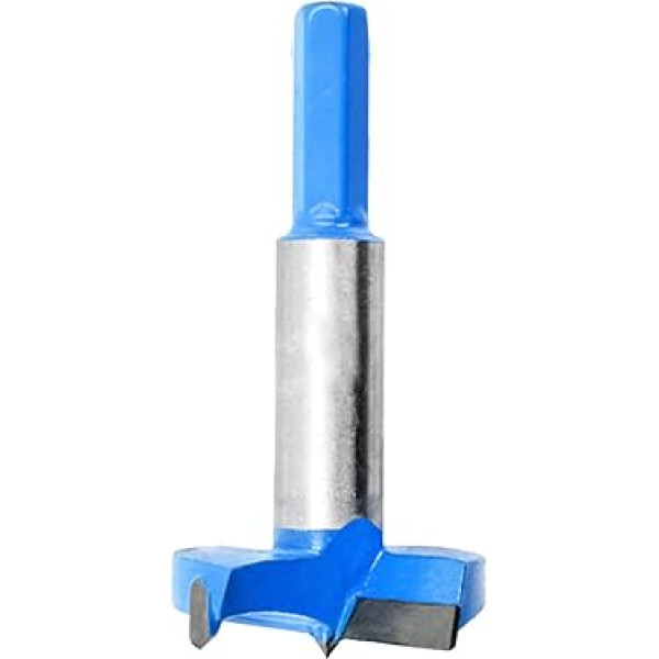 55mm Forstner Bit Hex Shank Kokapstrādes caurumu zāģis Blue Flat Wing Hinge Countersink Urbji Wood Cutter Auger Atvēršanas instrumenti