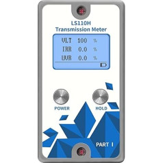 Tönungsmesser für Fenster Solar Transmission Meter, 110H 1400nm IR Hochpräzise CNAS Solar Film Tester Stick-film s Dynamische Kalibrierung für Autofenstervorhänge