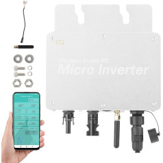 Jadeshay 350 W Grid Tie invertors Saules mikro invertors Balkona elektrostacija Pure Sine Wave ar WiFi App monitoringu (WVC-350W)