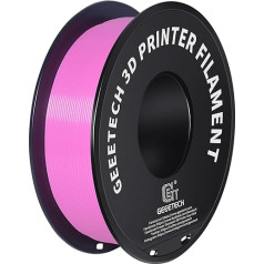 GEEETECH Filaments PLA 1,75 mm, 3D printerim, PLA filaments, 1 spole, rozā 1 kg