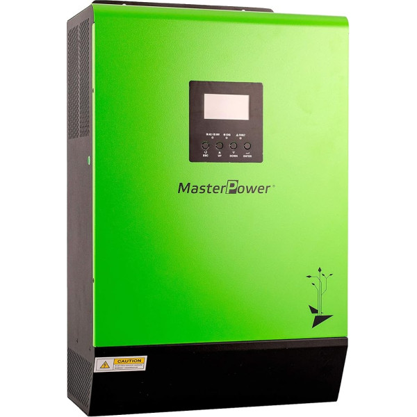 Master U-Power Hybrid Power Inverter PMS Top 5000W 48V MPPT 80Ah Parallelizable 6000W paneļos