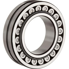 NSK 22211eae4 Sphärische Roller Bearing, rund Bohrung, aus gepresstem Stahl Käfig, metrisches, 55 mm Bohrung, 100 mm Außendurchmesser, 25 mm Breite, 5300rpm Maximale Drehzahl, 32372lbf Statische Tragfähigkeit, 33497lbf Dynamische Belastung Kapazität