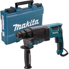 Makita HR2630 230 V SDS Plus 26 mm rotācijas āmurs, 800 W, 240 V, zils, sudraba krāsā