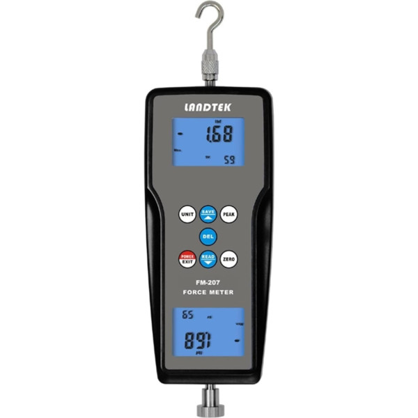 OUTFYT Hochpräzise tragbare Pull-Push-Digital-Kraft-Messgerät-Dynamometer FM-207-10K Spannmessgerät,PräZise Und Effiziente Kraftmessung