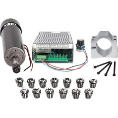 50. 0w cnc. Spindelluftgekühlte Spindelmotorkits 0. 5kw. Spindelmotor + 220/110 Stromversorgung + 1Set / 13pcs ER11-Spannzange zum Gravieren