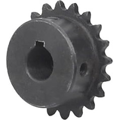 Oglekļa tērauda koniskā zobrats 25 zobi 04C Sprocket 45 # tērauda rūpniecības sprocket 8mm līdz 20mm Bore Motor Chain Drive Sprocket (izmērs: 04C 25T, krāsa: 12.7mm (5x2.3mm))