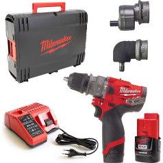 Milwaukee M12 FPDXKIT-202X M12FPDXKIT M12FPDXKIT komplekts triecienurbjmašīna 12 V (2 x 2,0 Ah), 12 V