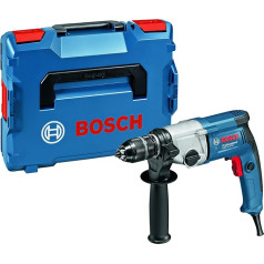 Bosch Professional Bohrmaschine GBM 13-2 RE (750 Watt, inkl. Schnellspannbohrfutter 13 mm, Zusatzhandgriff, Tiefenanschlag 210 mm, L-BOXX 102