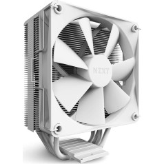 NZXT T120 gaisa dzesētājs - RC-TN120-W1 - CPU gaisa dzesētājs - 120 mm PWM ventilators - tieša kontakta tehnoloģija - 4 vara siltumcaurules - pēc izvēles iespējami 2 ventilatori - piemērots Intel un AMD ligzdai - balts