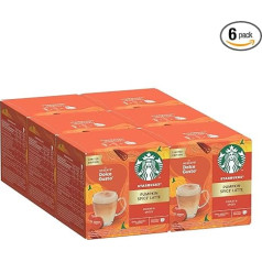 STARBUCKS Pumpkin Spice Latte by Nescafé Dolce Gusto, Dark Roast, kafijas kapsulas 6 x 12 (72 kapsulas)