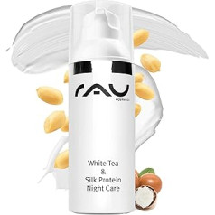 Rau Cosmetics RAU White Tea & Silk Protein Night Care 50 ml - Nakts krēms ar zīda proteīniem, balto tēju un šī sviestu - pretnovecošanās sejas krēms gludai un tīrai ādai