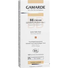 Gamarde Organic Cosmetics: BB Cream - Tinted Care 4 in 1 Light Skin I Tinted Day Cream Natural Cosmetics I BB Cream Vegan I Vegan BB Cream I Make Up Cream Complexion Correcting I Day Cream Tinted I 40 ml