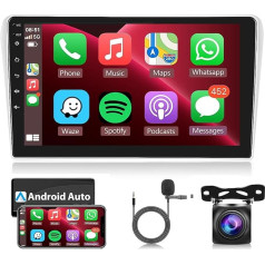 Rimoody Android auto radio 2 DIN Toyota Avensis 2003-2009 ar bezvadu Apple Carplay Android auto navigācija GPS WiFi 9 collu skārienjūtīgais ekrāns ar Bluetooth FM/RDS/USB/DAB/OBD stūres vadības ierīci