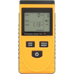 Risegun Geiger Counter Radiation Detector, Digital Radiation Meter, LCD Detector for Electromagnetic Radiation, Dosimeter, Tester