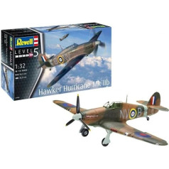 Plastmasas modelis lidmašīna hawker hurricane mk iib 1/32