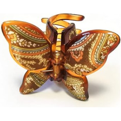 Meilliwish Elegant Butterfly Beautiful Lady Hair Claw Clip 1 Piece (D125) (Brown)