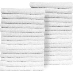 Textile Empire White Spa Towels for Facials - Hair Salon Towels, Salon Face Towels for Beauticians, Soft Toallas para Salon De Belleza Barber Towels Shaving Towels