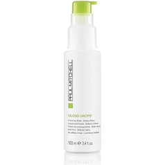 Paul Mitchell Gloss Drops - pret sprogšanās spīduma serums izlīdzina nepaklausīgus matus, friziera kvalitātes matu kopšanas līdzeklis - 100 ml