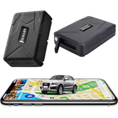 TKMARS GPS tracker Auto GPS tracker bez abonementa 160 dienu gaidīšanas laiks, 10000 mAh, spēcīgs magnētiskais, ūdensizturīgs, reālā laika izsekošana