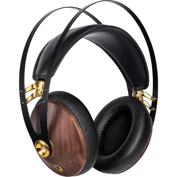 Meze 99 Classics Walnut Gold Audiophiler Over-Ear Kopfhörer, hochwertigen Materialien und hohem Walnut Gold