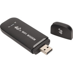 ASHATA USB WiFi adapteris, 3G 4G LTE USB WiFi maršrutētājs, 10 lietotāju, standarta SIM kartes slots, 150Mbps 2.4G Mobile WiFi Dongle Hotspot, WiFi tīkla adapteris PC klēpjdatoram