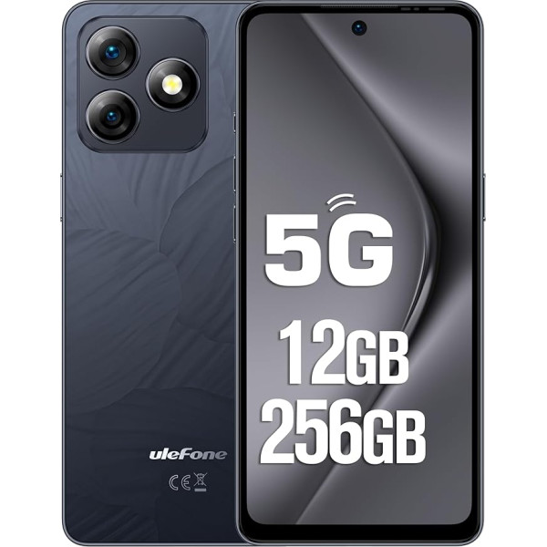 Ulefone Note 18 Ultra 5G mobilais tālrunis bez līguma, 12GB + 256GB/SD-2TB viedtālrunis, 6,78 collu FHD+ ar 50MP + 50MP + 32MP kameru, 5450mAh akumulators/18W, Dual SIM Android 13 mobilais tālrunis 5G Wi-Fi