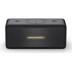 BOGASING Bluetooth skaļrunis M5 Music Box Portable, 40 W Surround Stereo skaņa un spēcīgi basi, 30H akumulators, IPX7 ūdensizturīgs, ekvalaizeris, bezvadu, Bluetooth kaste, USB stick āra lietošanai