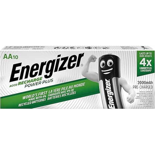 ENERGIZER PILAS INDUSTRIALES Power Plus HR6 2000mAh DP10 BR, 634354, Silber