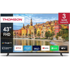 Thomson 43 collu (109 cm) Google TV FHD televizors ar balss vadību un trīskāršu uztvērēju 43FG2S14-2024