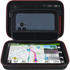 Жесткий чехол Elonbo для переноски 8-дюймового GPS-навигатора Garmin DriveSmart 86 / Garmin dezl OTR800 / dezl OTR810 / Garmin RV 890 / RV 895, дополнительный сетчатый карман для а