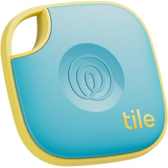 Tile by Life360 Mate (2024) - Bluetooth meklētājs, atslēgu un priekšmetu meklētājs atslēgām, somām un citiem priekšmetiem. Tālruņa meklētājs. iOS un Android saderīgs. Tālruņa meklētājs. 1 iepakojums (Aqua Lemon)