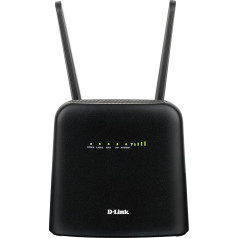 D-Link DWR-960 LTE Cat7 Wi-Fi AC1200 maršrutētājs (mobilais Wi-Fi maršrutētājs, 4G/3G, Multi WAN, Gigabit porti, bez SIM bloķēšanas, drošs internets, dubulta ugunsmūrēšana)